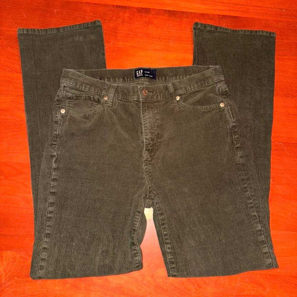 GAP DENIM green, baby-boot corduroys 🍃🧸